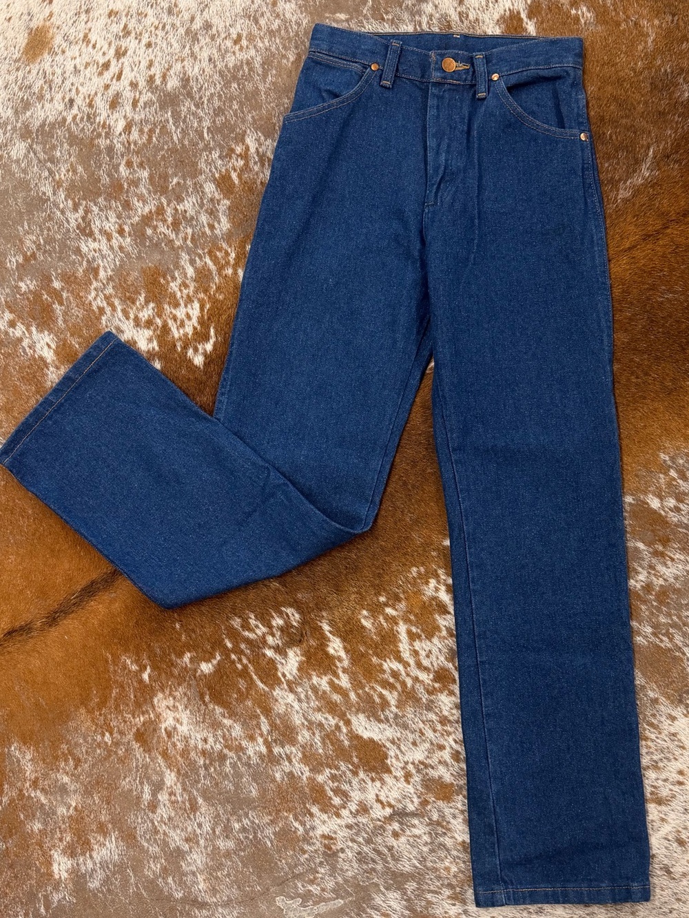 Wrangler Boys 5 pocket Jeans — Deep Indigo Blue 14 SLIM